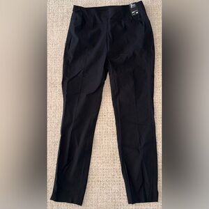 7th Avenue Design Studio Black Pull On Ankle Pants Medium M Stretch High Waist